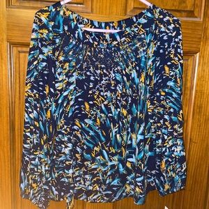 Zac & Rachel Multicolor Abstract Blouse